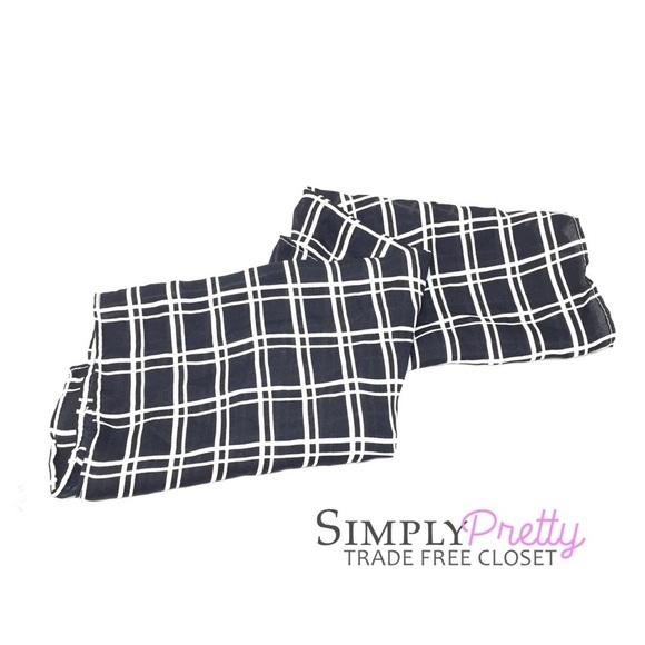 BP Black + White Checkered Squares Scarf - Picture 1 of 5